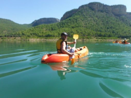 Kayak in the dam 2 with Somos Aventura